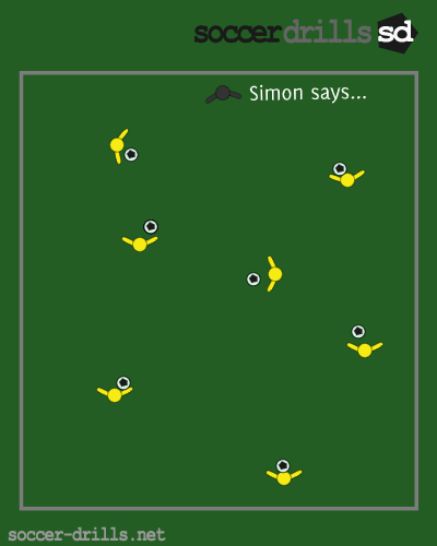 Simon Says -- Fun Soccer Drill